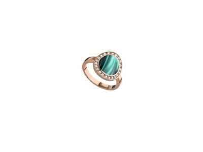 Bague Clozeau Mikado Nacrée Vert Bronze Or Rose 750 Diamant - C2F719RVBDI - Réf. C2F719RVBDI