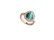 Bague Clozeau Mikado Nacrée Vert Bronze Or Rose 750 Diamant - C2F719RVBDI - Réf. C2F719RVBDI