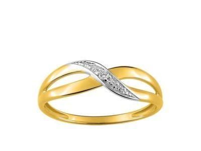 Bague Croisée Or Bicolore 750 Diamant - 1.7194.33 - Réf. 1.7194.33