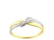 Bague Diamant Naturel Or Bicolore 375 - 09ZD15BB4 - Réf. 09ZD15BB4