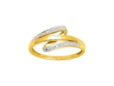 Bague Diamant Or Bicolore 750 - 1.859.33 - Réf. 1.859.33