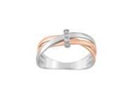 Bague Diamant Or Bicolore Gris Et Rose 750 - RYB92YB4 - Réf. RYB92YB4