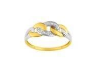 Bague Diamant Or Bicolore Jaune et Gris 750 - RD050BB5 - Réf. RD050BB5