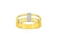 Bague Diamants Naturels Or Jaune Et Gris 750 - 7VS015XB2 - Réf. 7VS015XB2