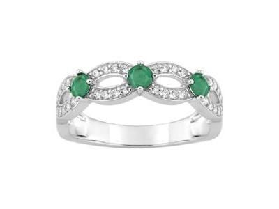 Bague Emeraude Diamant or Gris 750 - 1.6186.E1 - Réf. 1.6186.E1