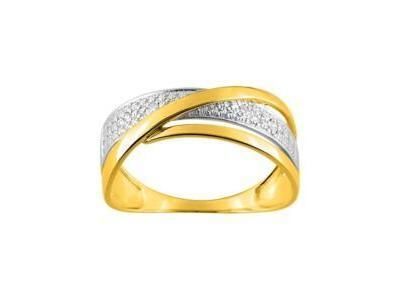 Bague Femme Diamant Or Bicolore 750 - RG040BB5 - Réf. RG040BB5