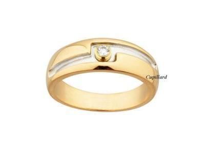 Bague Homme Diamant Or Bicolore 750 Lucas Lucor L212G21B - Réf. L212G21B