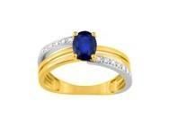 Bague Saphir Diamant Or 750 Bicolore MZB15BSB4 - Réf. MZB15BSB4