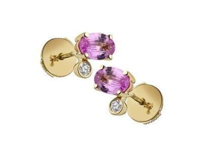 Bague Saphir Rose Diamant Or 750 Garden Party- 3502010 - Réf. 3502010