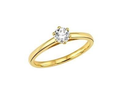 Bague Solitaire 0,40 Carat Or Jaune 750  - RSO6871 - Réf. RSO6871-40Y