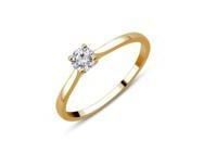 Bague Solitaire Diamant 0.25 Carat Or Jaune 18K | Cupillard Belfort - CR48165D - Réf. CR48165D