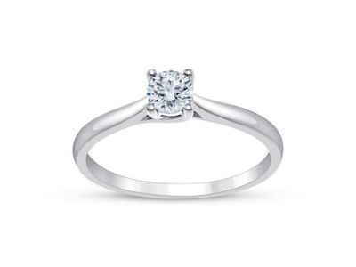 Bague Solitaire Diamant 0.30 ct Or Gris 18k | Cupillard Belfort - CR48161DW - Réf. CR48161DW
