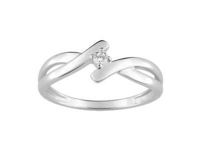 Bague Solitaire Diamant Or Gris 750 Rhodié 1.7193.31 - Réf. 1.7193.31