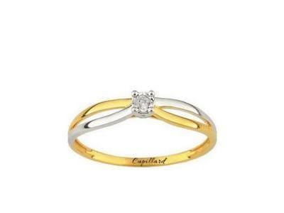 Bague Solitaire Diamant Pastillé Or 375 - 09ZE69XB4 - Réf. 09ZE69XB4