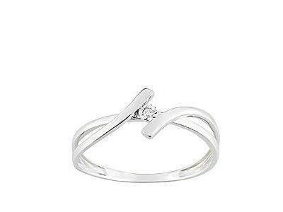 Bague Solitaire Diamant Pastillé Or Gris 750 - QD070GB4 - Réf. QD070GB4