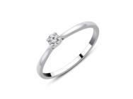 Bague Solitaire Platine Diamant Naturel 0.10 Carat  | Cupillard Belfort - CR48162DPT - Réf. CR48162DPT