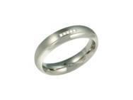 Bague Titane Mat Poli Diamant Boccia - 0130-09 - Réf. 0130 09