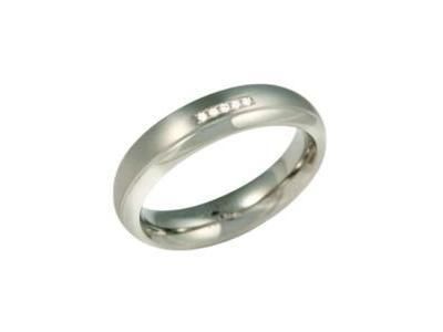 Bague Titane Mat Poli Diamant Boccia - 0130-09 - Réf. 0130 09