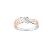 Bague Trilogie Diamant Or 750 Gris Et Rose - PZB40CB4 - Réf. PZB40CB4