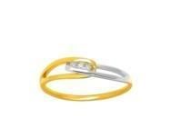 Bague Trilogie Diamants Or bicolore 750 - 1.822.33 - Réf. 1.822.33