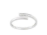 Bague Trilogie Diamants Or Gris 750 - PB001GB4 - Réf. PB001GB4