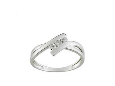 Bague Trilogie Diamants Or Gris 750 - PC060GB4 - Réf. PC060GB4