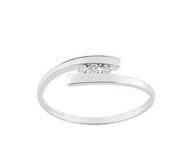 Bague Trilogie Diamants Pastillés Or Gris 375 - 09ZR65GB4 - Réf. 09ZR65GB4