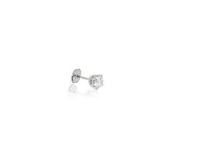 Boucle d'Oreille homme Diamant 0.125 Carat Or Gris 750 - E1951FMPWA602 - Réf. E1951FMPWA602