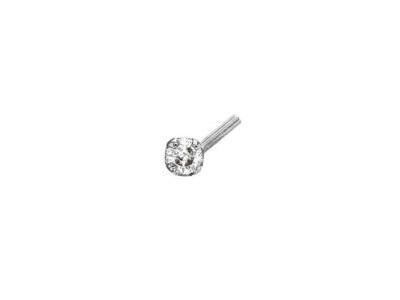 Boucle De Nez Or Gris 750 Diamant 0.05 Carat 304002BL - Réf. 304002BL