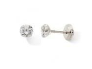 Boucles d'Oreilles À Vis Or Gris 375 Zirconium - N6389GV - Réf. N6389GV
