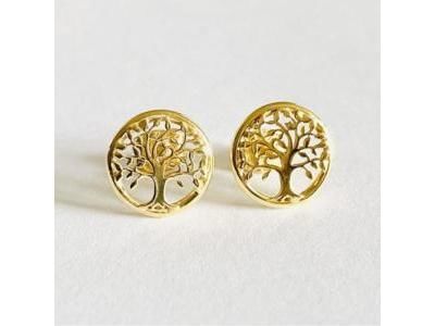Boucles d'Oreilles Arbre de Vie Or Jaune 375 Scarlett Ballet BE1277CNJ - Réf. BE1277CNJ