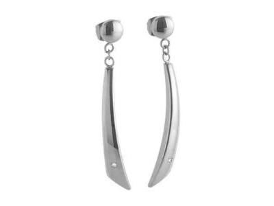 Boucles d'Oreilles Boccia Titane Diamant Pendantes - 05049-02 - Réf. 05049 02