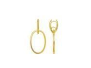 Boucles d’Oreilles Caplain Ovale en Or Jaune 750 - XLFR9117 - Réf. XLFR9117