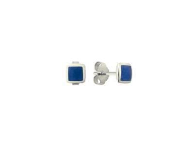 Boucles d’Oreilles Clozeau Or Blanc 750 Résine Bleue - C4Y149GBP - Réf. C4Y149GBP