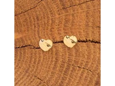 Boucles d'Oreilles Cœur Froissé Or Jaune 375 Scarlett Ballet BE1183CNJ - Réf. BE1183CNJ00