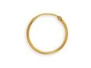 Boucles d'oreilles créoles or jaune 9 carats 12 mm, fil rond 1 mm A44411 - Réf. A44411