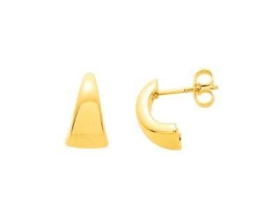 Boucles d'Oreilles Demi-Créoles Or Jaune 750 - 9573 - Réf. 9573