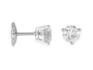 Boucles d'oreilles Diamant 2x0.50 Carat Or Gris 750 Facet.  - Réf. E2585FMPWA602