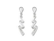 Boucles d'Oreilles Diamant Pendantes Or Gris Rhodié 750/1000 - RN303GB4 - Réf. RN303GB4