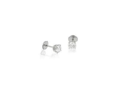 Boucles d'Oreilles Diamants 2 x 0.125 Carat Or Gris 750 - E1951FMPWA602 - Réf. E1951FMPWA602