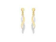 Boucles d'Oreilles Diamants Pendantes Or Bicolore 750/1000 - RK311BB5 - Réf. RK311BB5
