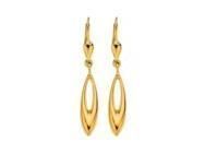 Boucles d'Oreilles Dormeuses Goutte Or Jaune 750 - 235400 - Réf. 235400