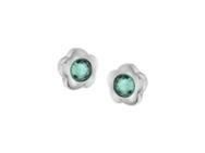 Boucles d'Oreilles Enfant Titane Fleur Cristal Bleu Boccia - 05094-03 - Réf. 05094 03