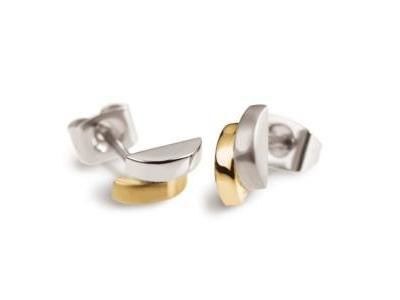 Boucles d'Oreilles Femme Boccia Titane Plaqué-Or Jaune 0552-03 - Réf. 0552 03