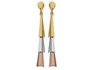 Boucles d'Oreilles Femme Or 750 Tricolores Pendantes - 377000 - Réf. 377000