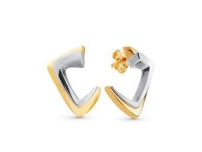 Boucles d'Oreilles Femme Or Bicolore 750 - BO0044LN - Réf. BO0044LN