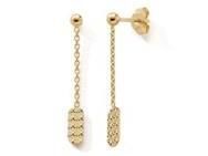 Boucles d'Oreilles Femme Pendantes en Or Jaune 375 - N12028 - Réf. N12028