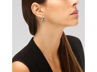 Boucles d'Oreilles Ginkgo Argent Zircon Una Storia - BO121226 - Réf. BO121226