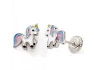 Boucles d'Oreilles Licorne Argent Fermoir à Vis - C2842V - Réf. C2842V