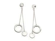 Boucles d’Oreilles Pendantes Boccia en Titane Poli - 05042-01 - Réf. 05042 01